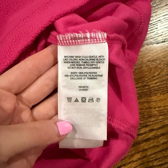 Columbia 1/4 zip hot pink fleece size medium - Picture 4 of 4
